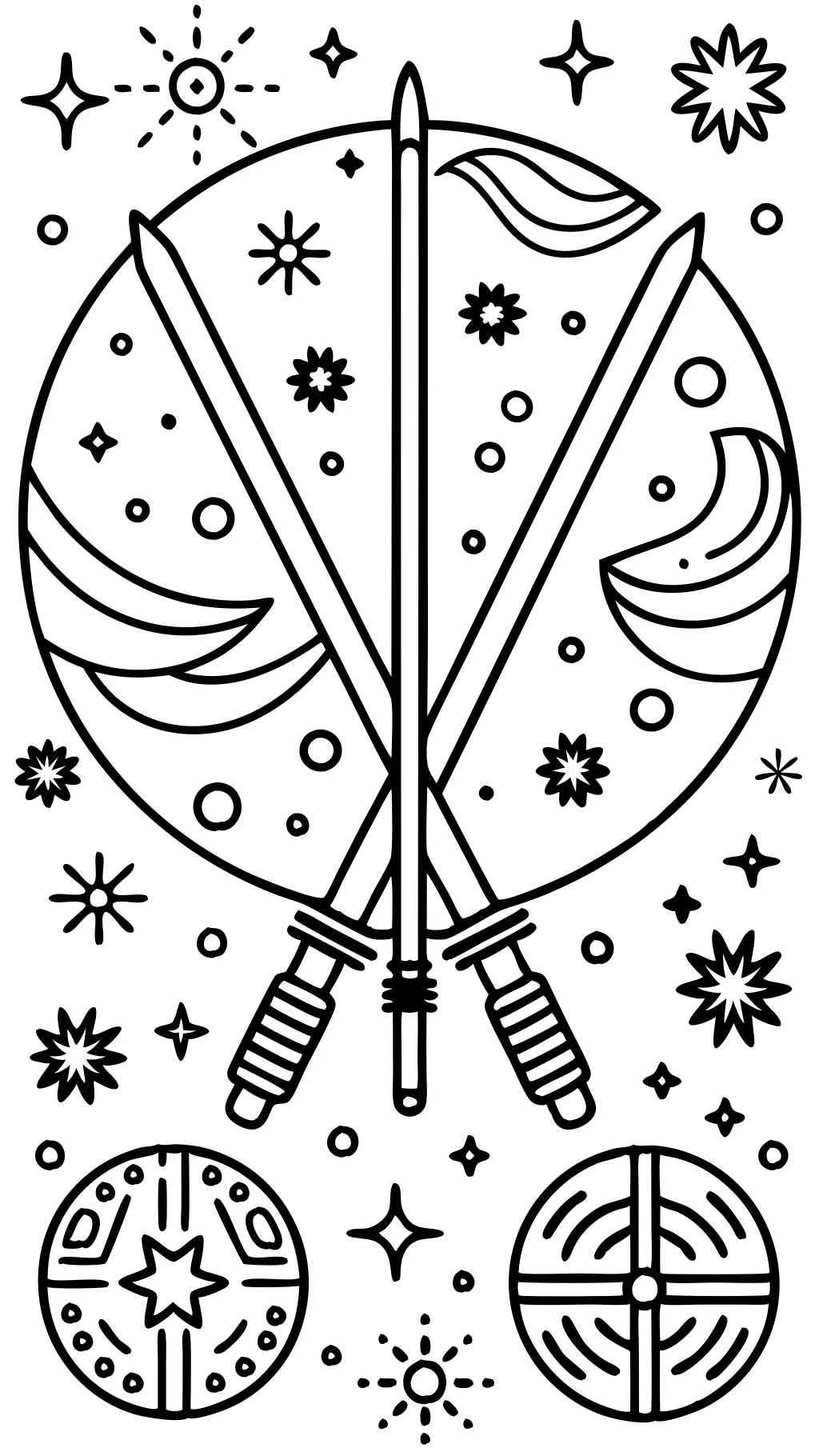 lightsaber coloring page